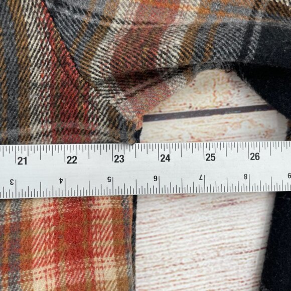 Molokai Surf Co Super Soft Plaid Flannel Men's Size‎ XL Brown/Gray/Black - Picture 8 of 9